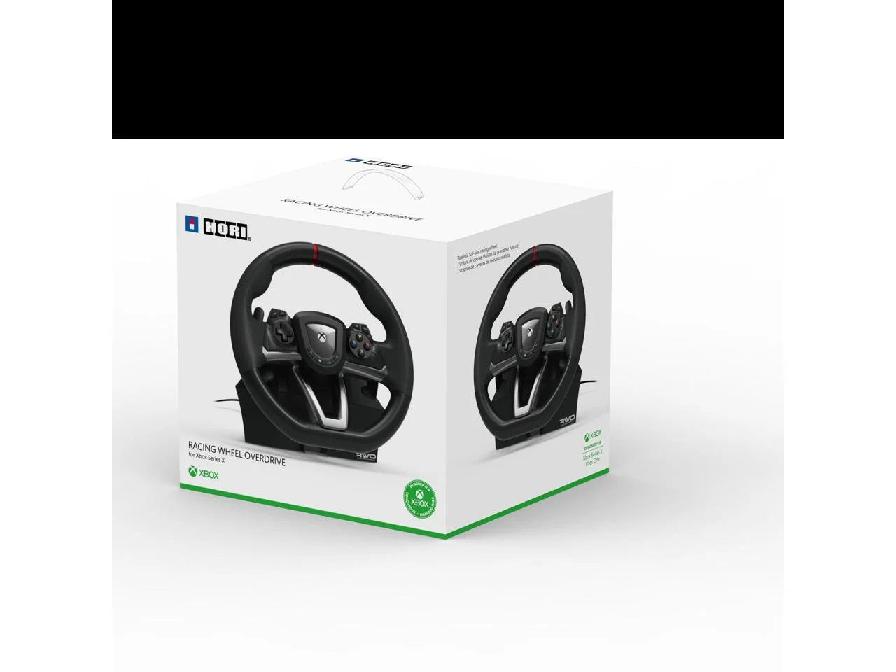 - Black, Xbox Series X/S and Multi-Platform, Overdrive, Wired Video Game Racing Wheel