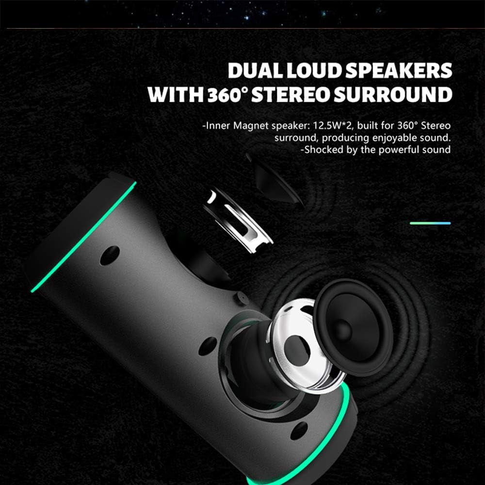 Bluetooth Speakers, Portable Wireless Bluetooth Speaker, IPX5 Waterproof, Outdoor Speakers with Bluetooth 5.0, TWS Pairing and Battery Speaker for Travel & Home